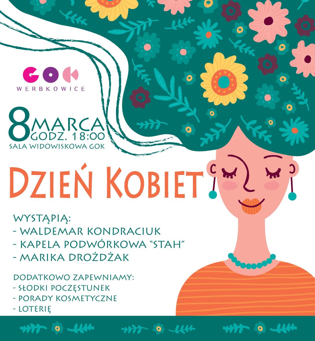 Plakat "Koncert z okazji Dnia Kobiet"