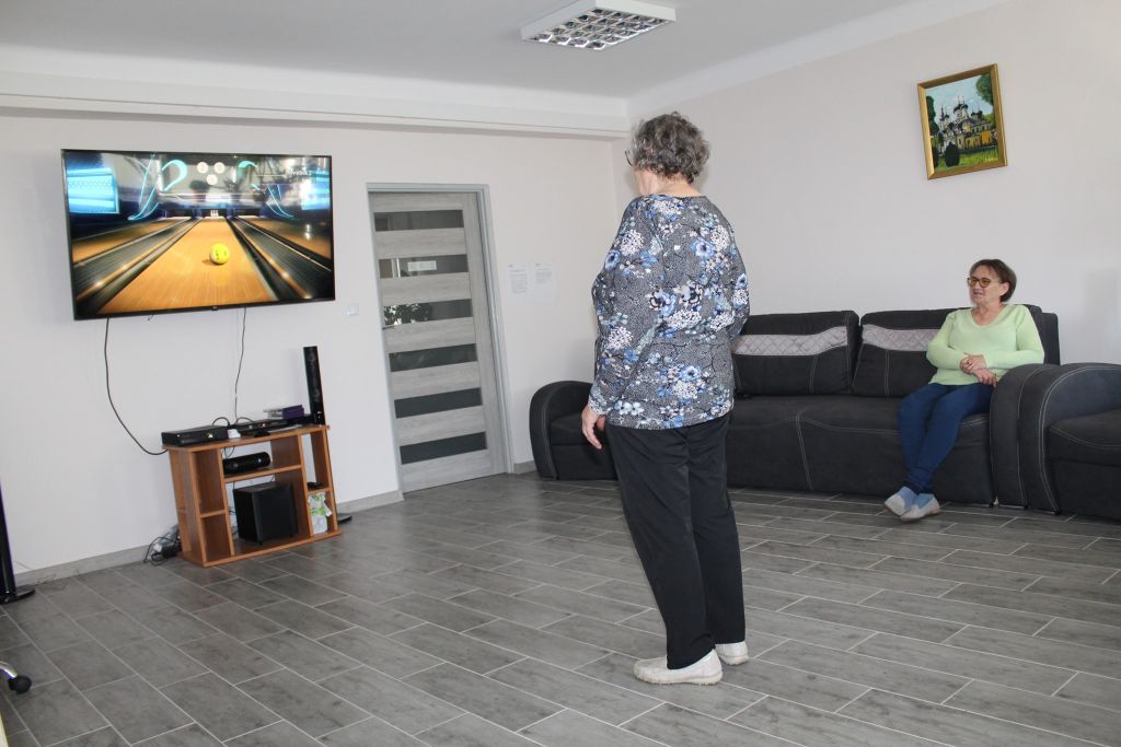 Seniorzy grali w Xboks Kinect