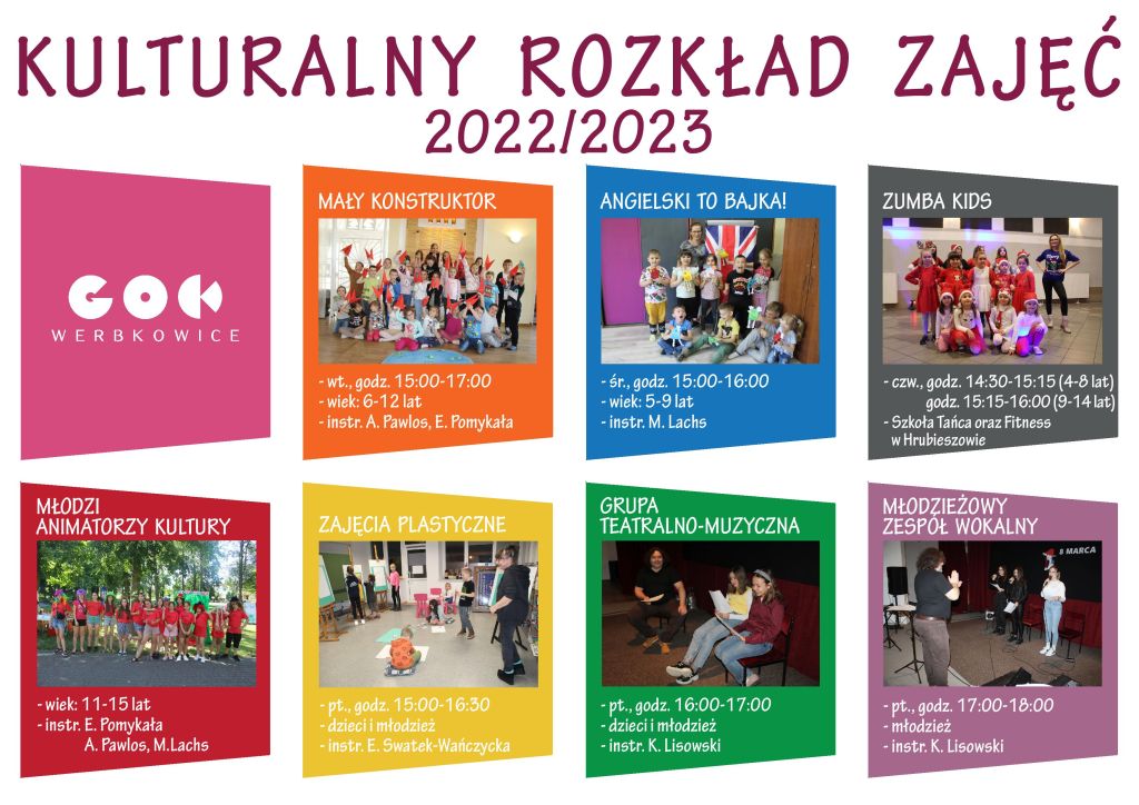 Kulturalny Rozkład Zajęć 2022/2023