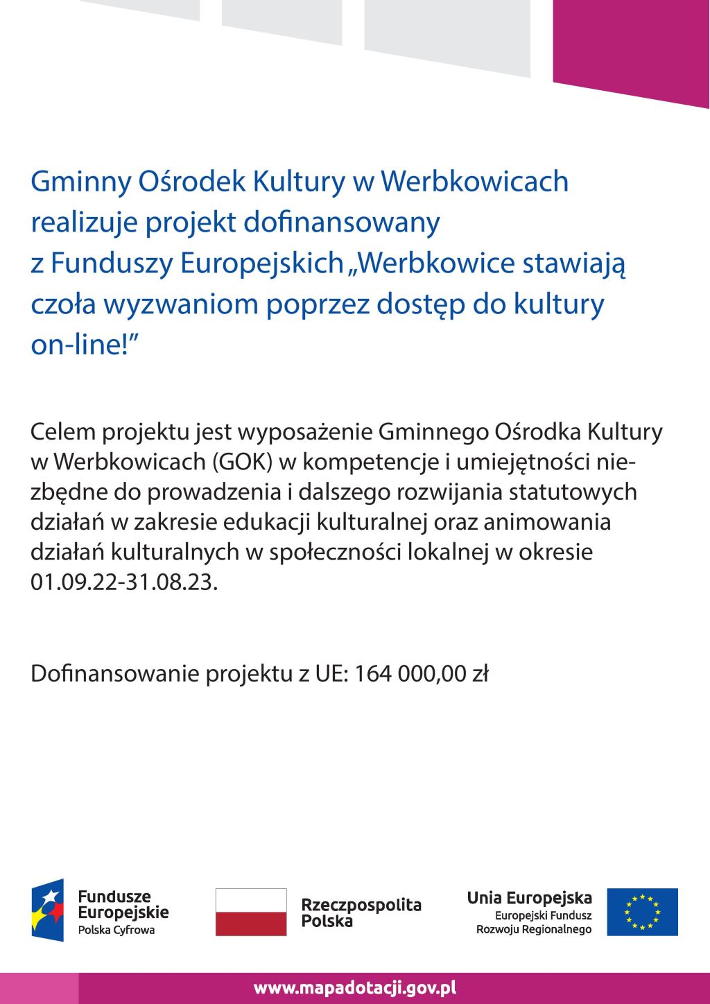 Konwersja cyfrowa domów kultury - grant dla GOK Werbkowice
