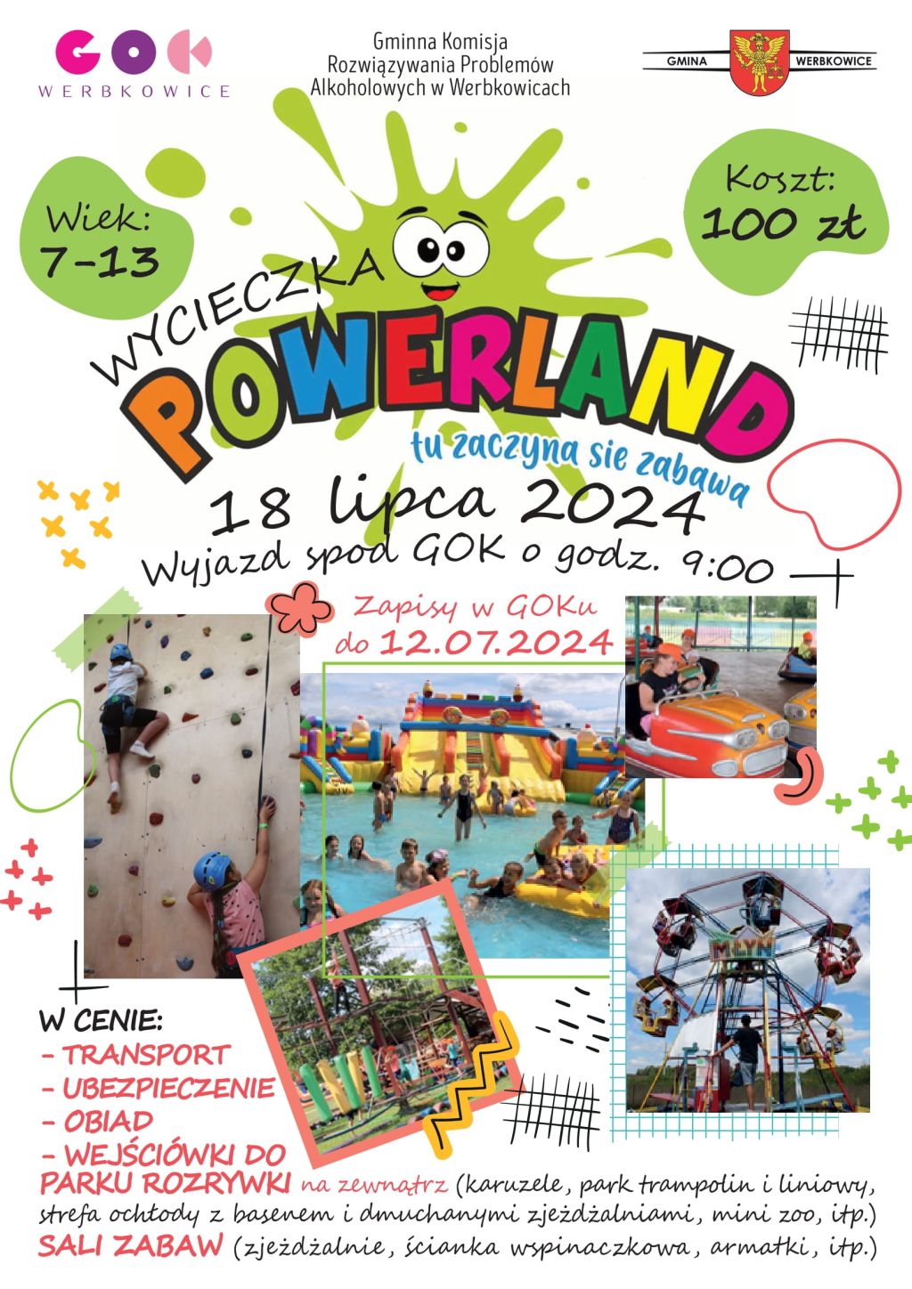 Plakat Wycieczka do Powerland Biłgoraj