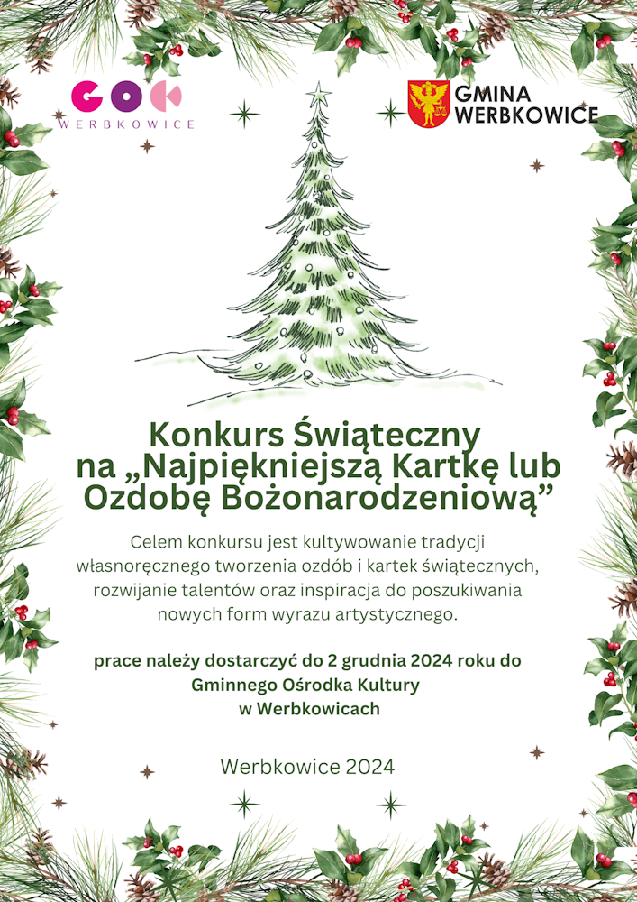 Plakat Konkursu Bożonarodzeniowego