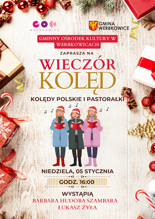 Wieczór Kolęd- zaproszenie