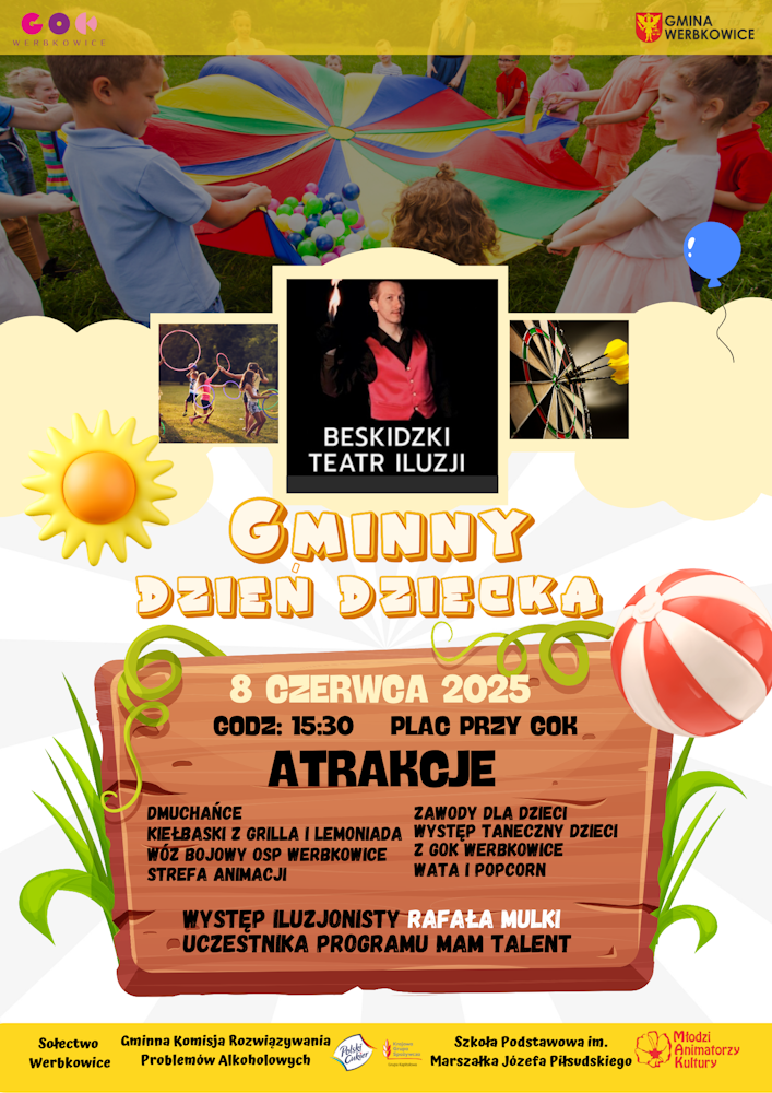 Plakat na Gminny Dzień Dziecka