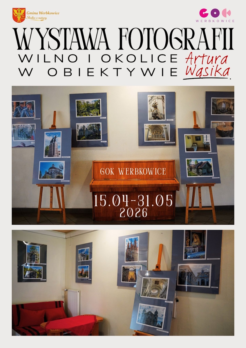 Plakat informujący o wystawie