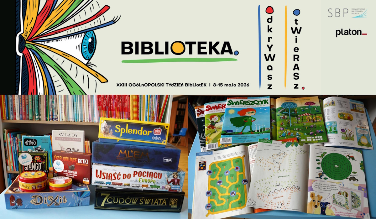 Plakat Tydzień Bibliotek 2026