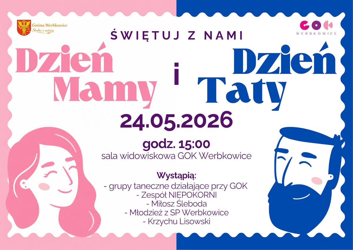 Plakat Dzień Mamy i Taty