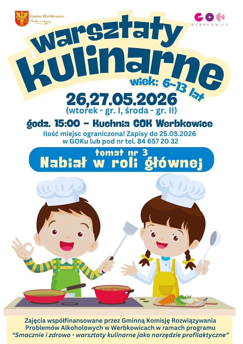 Plakat Warsztaty kulinarne cz.3