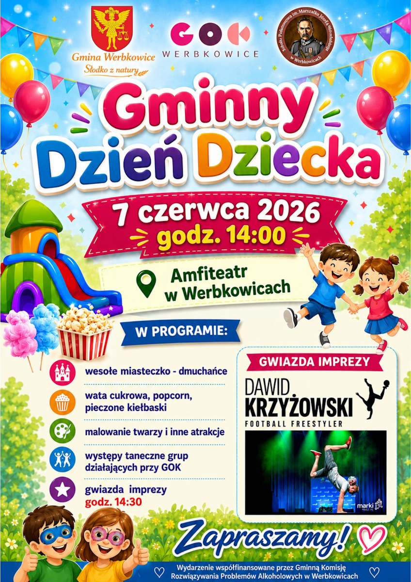 Plakat Gminny Dzień Dziecka 2026