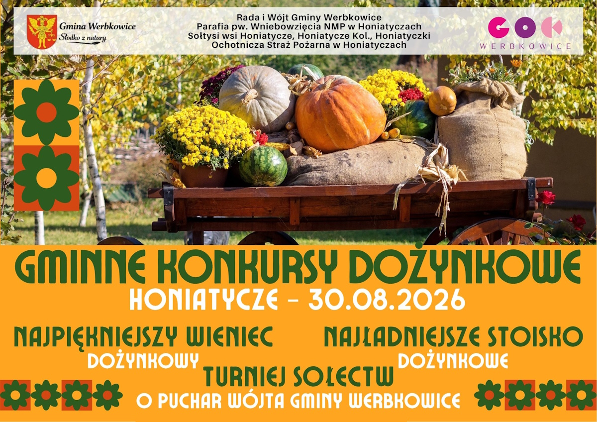 Plakat Gminne Konkursy Dożynkowe 2026
