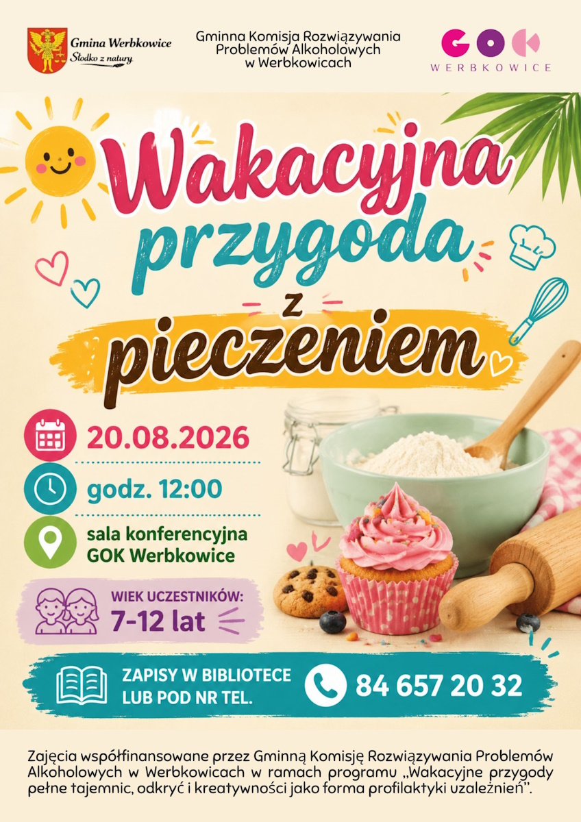 Plakat Wakacyjna przygoda z pieczeniem