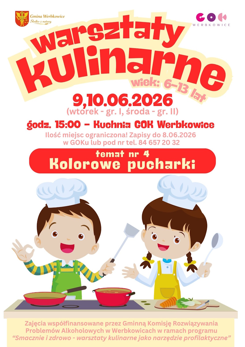 Plakat Warsztaty kulinarne cz.4